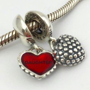 PANDORA Piece Of My Heart Daughter Charm, New